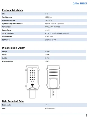 100w Led Street Light