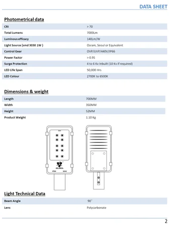 50w Led Street Light Lens
