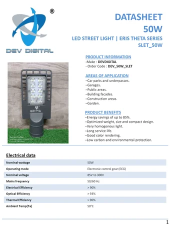 50w Led Street Light Lens